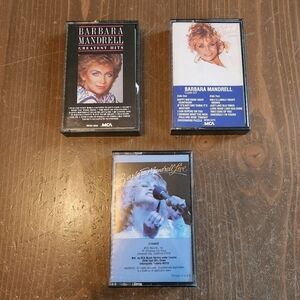 Barbara Mandrell Greatest Hits Cassette Tape 1985 Vintage + 2 More Tapes